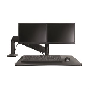Altissimo Prime doublescreen sit-stand workstation Black