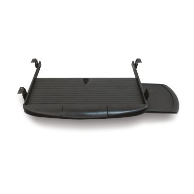 Black polymer keyboard & mouse tray with ball bearing slide