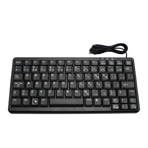 Wired Black Mini Keyboard NoteBook French Canadian 83CFUB